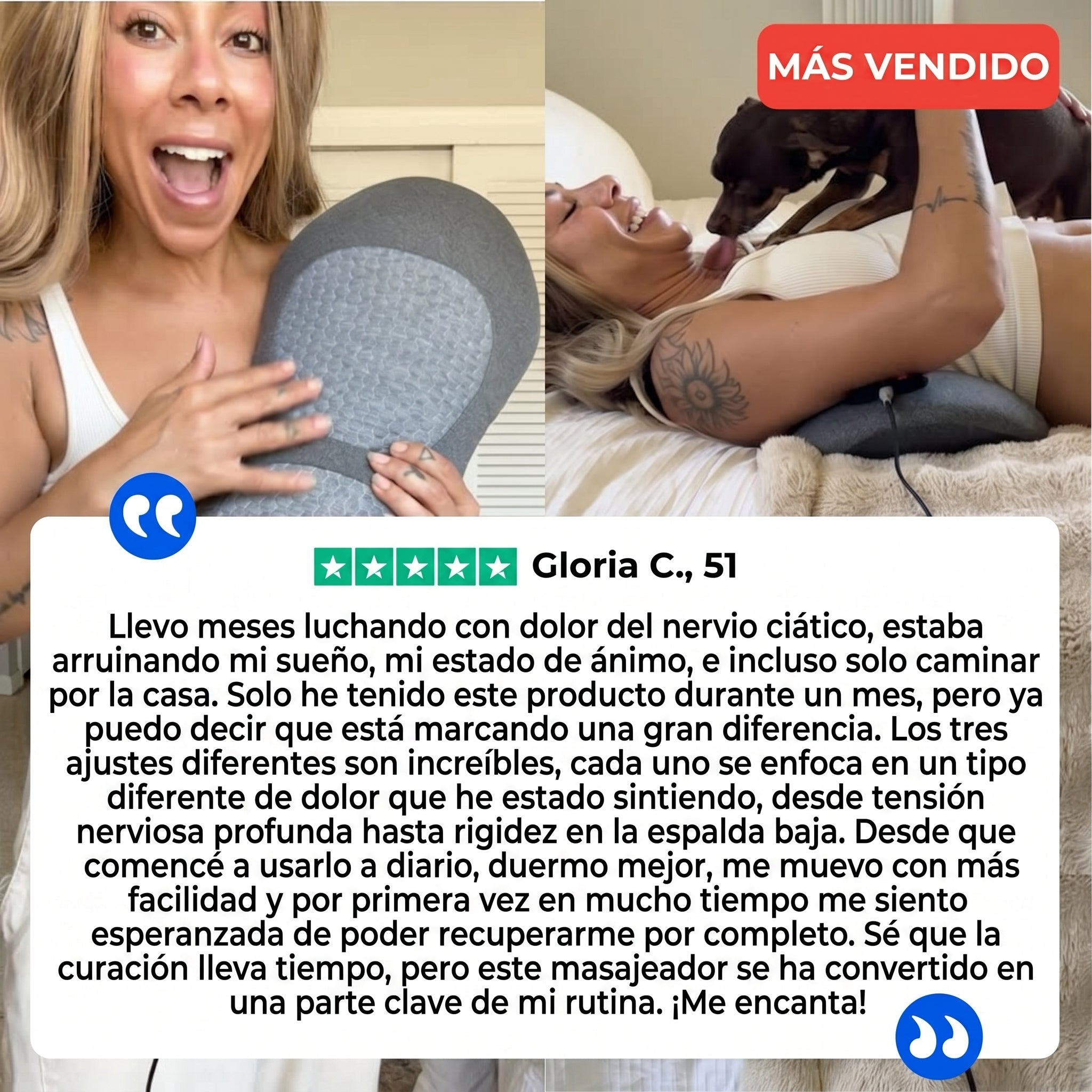 Triple Fusion Back Massager with Heat