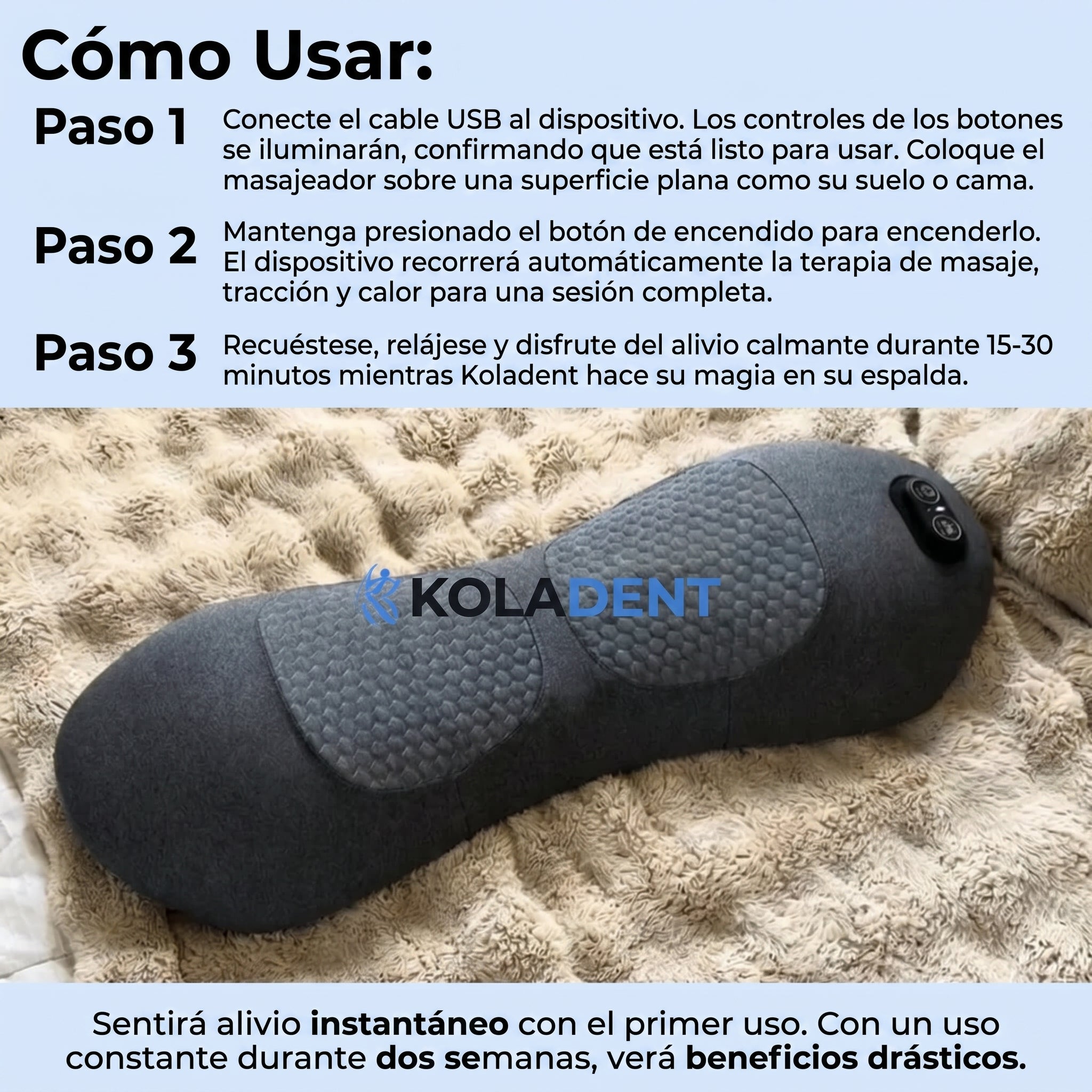 Triple Fusion Back Massager with Heat